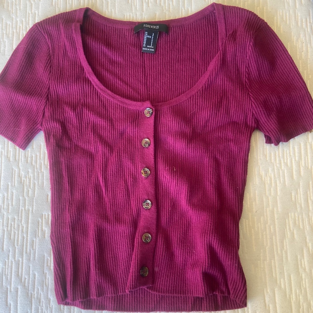 Magenta crop top